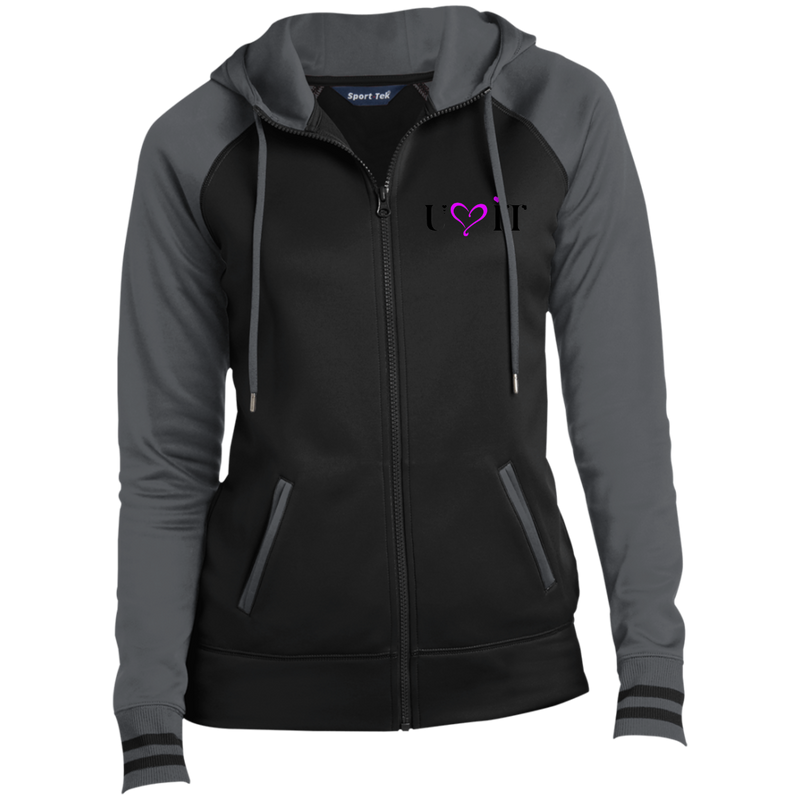 U LOVE IT Purple Goddess Moisture Wick Full-Zip Hooded Jacket